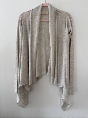 Zadig & Voltaire Ana Cp 100% Cashmere Cardigan One Size Heathered Gray